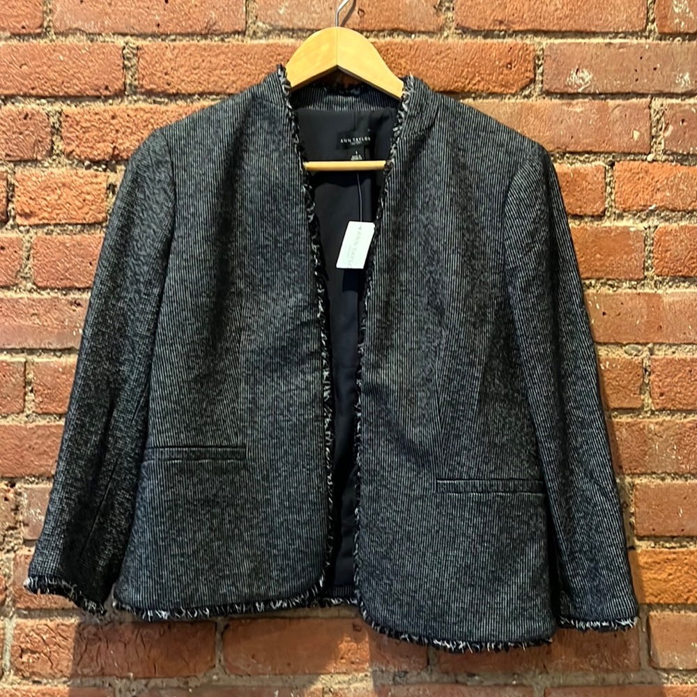 Ann Taylor dark grey blazer